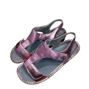 Alegria Kendra Leather Sandals Braided Rose Pink • Size 40
